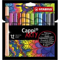Viltstift stabilo cappi 168/12 arty m 12st assorti | 6 stuks