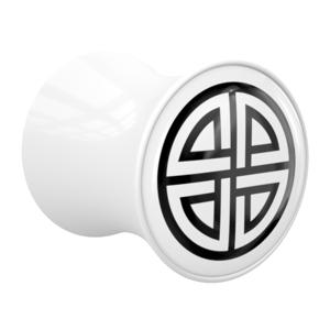 Double Flared Plug met Nordic Runes Acryl Tunnels & Plugs