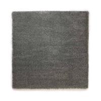 Tapeso Vierkant hoogpolig vloerkleed - Cozy Shaggy - grijs - 160x160