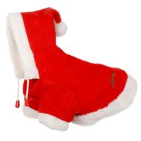 QHP Kerst Hondendeken rood maat:35 - thumbnail