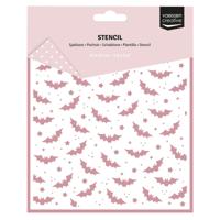 Vaessen Creative • sjabloon vleermuizen 15x15cm