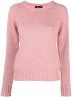 A.P.C. pull en laine à col rond - Rose