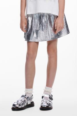 Metallic korte rok - BLACK - 11/12