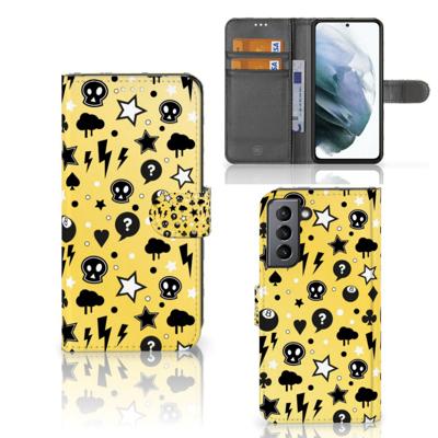 Telefoonhoesje met Naam Samsung Galaxy S21 FE Punk Geel Telefoonhoesje met Naam Samsung Galaxy S21 FE Punk Geel