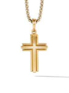 David Yurman pendentif Deco Cross en or 18ct (34 mm)