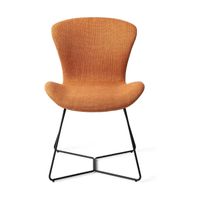 Jesper Home Moji eetkamerstoel Flax and Hay beehive black