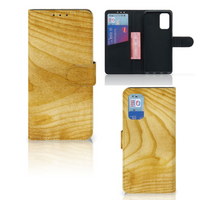 Samsung Galaxy A32 4G Book Style Case Licht Hout