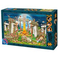 Cartoon Stonehenge Puzzel 1000 Stukjes - thumbnail
