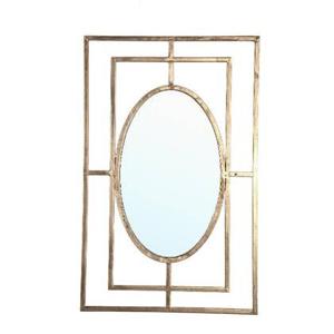 PTMD Spiegel Rion - 51x1x80 cm - Ijzer - Goud