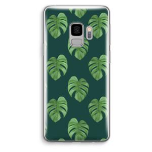 Monstera leaves: Samsung Galaxy S9 Transparant Hoesje