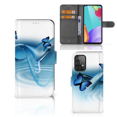 Samsung Galaxy A52 | Telefoonhoesje | Met pasjeshouder | Vlinders