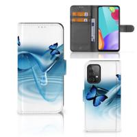 Samsung Galaxy A52 | Telefoonhoesje | Met pasjeshouder | Vlinders