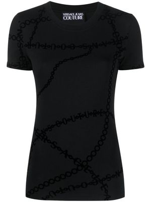 Versace Jeans Couture t-shirt à imprimé graphique - Noir