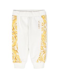 Versace Kids pantalon de jogging à imprimé Barocco - Blanc