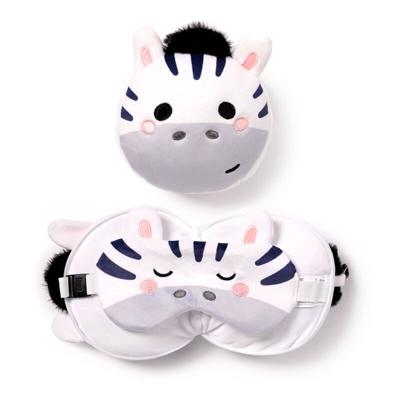 Relaxeazzz Adoramals Bali de Zebra Rond Reiskussen & Slaapmasker