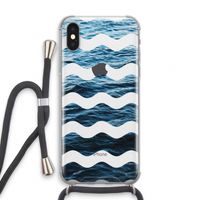Oceaan: iPhone XS Transparant Hoesje met koord
