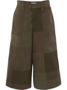 JW Anderson pantalon crop à design d'empiècements - Vert