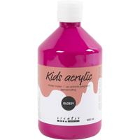 Creativ Company Acrylverf glossy, roze, 500 ml/ 1 fles