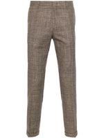 Paul Smith pantalon droit à carreaux - Marron