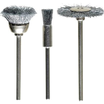 kwb 518000 Draadborstelset, 3-delig, HSS staaldraad, gegolfd 3 stuk(s)
