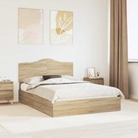 Bedframe met lade Sonoma Eiken 150 x 200 cm Bewerkt hout