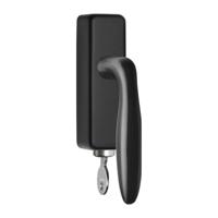Formani LB18H-DKLOCK-O draaikiepgarnituur afsluitbaar PVD gunmetal rechts/links draaiend