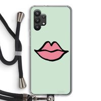 Kusje: Samsung Galaxy A32 5G Transparant Hoesje met koord