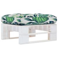 Tuinhocker pallet geïmpregneerd grenenhout wit Tuinhocker pallet geïmpregneerd grenenhout wit
