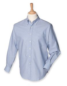 Henbury W510 Men`s Classic Long Sleeved Oxford Shirt