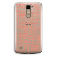 Marrakech Pink: LG K10 (2016) Transparant Hoesje Marrakech Pink: LG K10 (2016) Transparant Hoesje