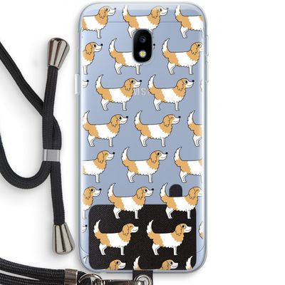 Doggy: Samsung Galaxy J3 (2017) Transparant Hoesje met koord