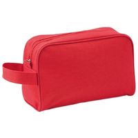 Handbagage toilettas rood met handvat 21,5 cm voor heren/dames - thumbnail