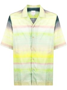 Paul Smith chemise 'Untitled Stripe' à manches courtes - Vert