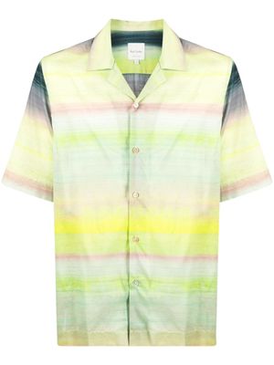 Paul Smith chemise 'Untitled Stripe' à manches courtes - Vert
