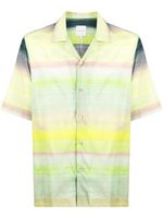 Paul Smith chemise 'Untitled Stripe' à manches courtes - Vert - thumbnail