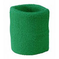 Goedkope zweetbandjes groen 2 stuks