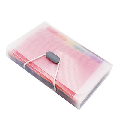 13 grid uitvouwen bestandsmap A6 document gesp Lanyard tas Multicolor uitbreiden van bestand (Multicolor Lanyard)