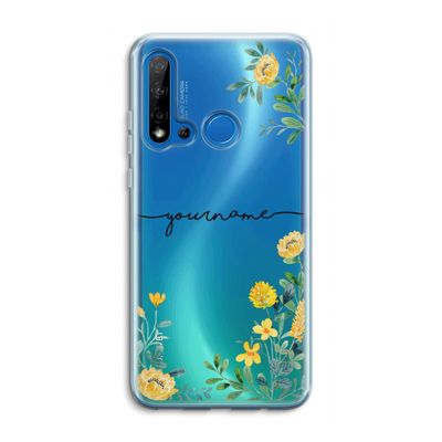 Gele bloemen: Huawei P20 Lite (2019) Transparant Hoesje