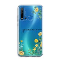 Gele bloemen: Huawei P20 Lite (2019) Transparant Hoesje