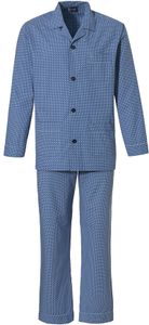 Robson Doorknoop heren pyjama blauw