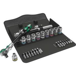 Wera 8100 SC 6 Zyklop Speed-ratelset, 1/2"-aandrijving gereedschapsset 28-delig