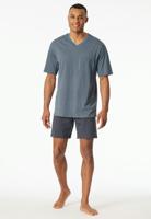 Schiesser Schiesser Pyjama Short graphite 181161 56/XXL