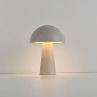 LED Tafellamp Arvento beige - 2W - Beige - Mushroomlamp - Paddenstoel - IP44 spatwaterdicht - Oplaadbaar - Met 1m USB-C - Met geïntegreerde dimmer