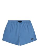 Emporio Armani short à logo appliqué - Bleu