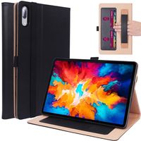 Luxe stand flip sleepcover hoes - Lenovo Tab P11 Pro - Zwart