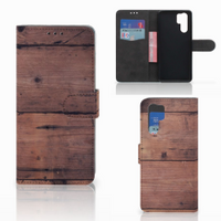 Huawei P30 Pro Book Style Case Old Wood