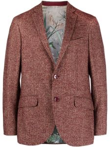 ETRO blazer à motif de chevrons - Rouge