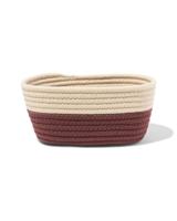 HEMA Mand 23x11cm touw beige-bruin