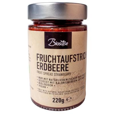 Biosüße Bio Fruitspread Aardbei (220 gr)