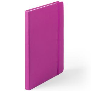 Luxe schriften/notitieboekje met elastiek - A5 - roze - 100x blanco paginas - opschrijfboekjes